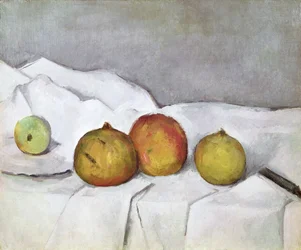 Fruits sur un tissu, vers 1890